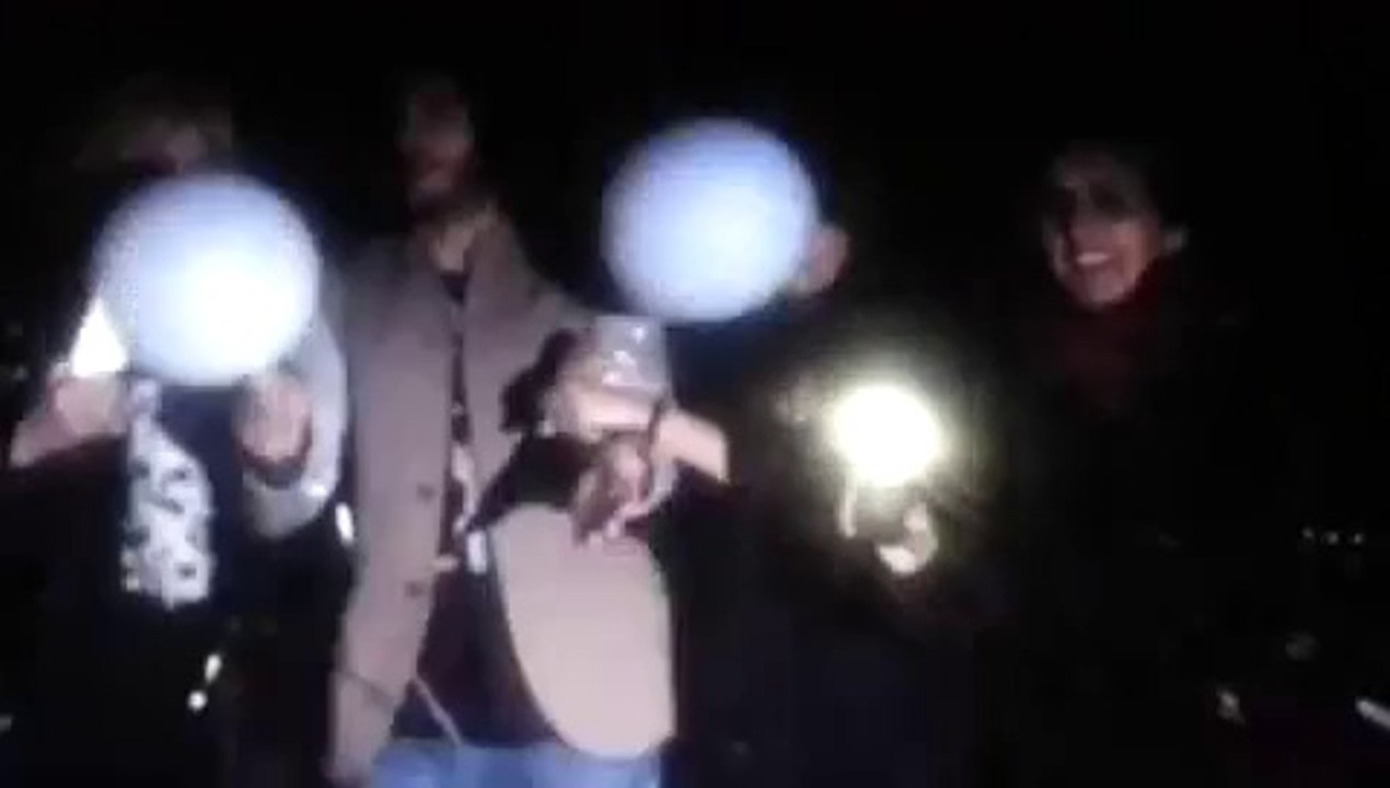 Globos en la playa