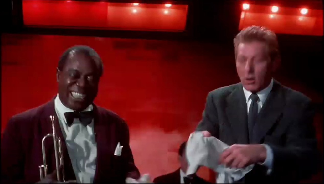 When The Saints - Armstrong as himself and Danny Kaye as Loring "Red" Nichols