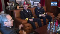السيد عبد اللطيف لوديي يستقبل بالرباط قائد القوات المسلحة البحرية البلجيكية