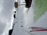 ski dans une piscine jump 180° crash