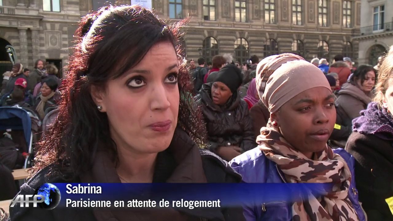 Paris: rassemblement pour le droit au logement...