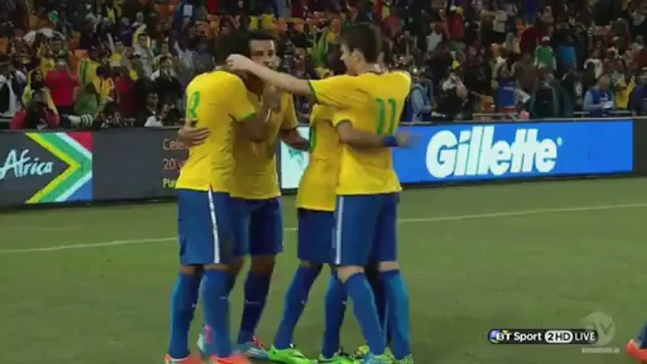 Neymar Goal Vs South Africa (South Africa 0-2 Brazil) HD