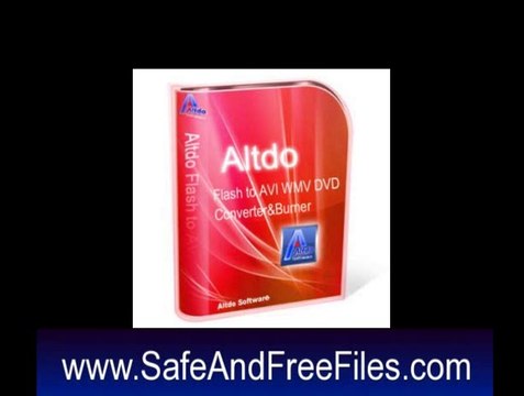 Get Altdo Flash to AVI WMV DVD Converter&Burner 6.0 Product Key Free