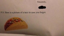 Hilarious Letter from 5th Grader to Future Self is All About Tacos