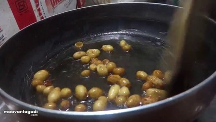 Saggubiyyam Laddu Preparation in Telugu (సగ్గుబియ్యం లడ్డు)