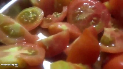 Tomato Chutney (Tomato Pachhadi) Preparation in Telugu (టమాట పచ్చడి తయారుచేయుట)