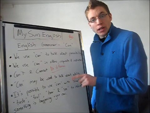 English Grammar Lesson - Can (TOEFL/IELTS)