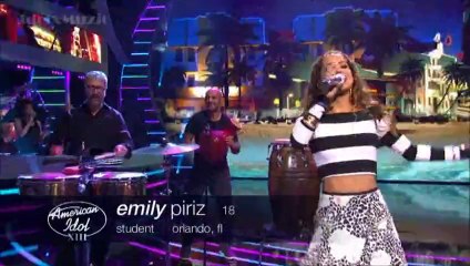 Emily Piriz - Lets Get Loud - American Idol 13 (Top 12)