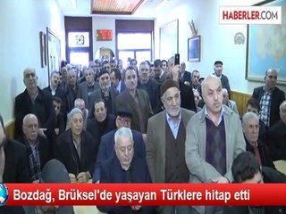 Bozdağ, Brüksel'de yaşayan Türklere hitap etti
