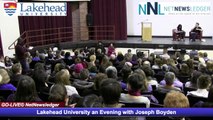 Lakehead University Joseph Boyden -The Orenda Part Two
