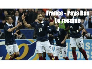 France - Pays-Bas : 2-0 (buts Benzema, Matuidi)