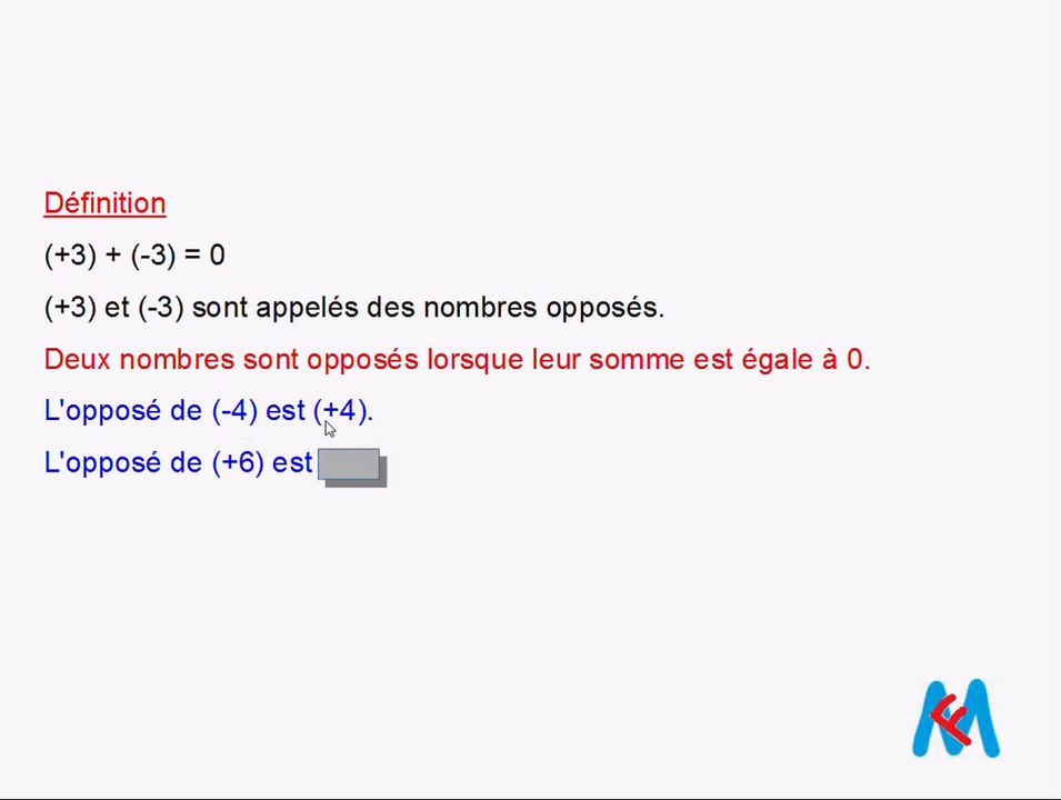5 video 2 additions de relatifs