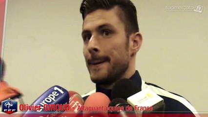Olivier Giroud : " Bien de se sentir soutenu comme ça par le public "