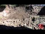 Pompei (NA) - Un altro crollo dopo il maltempo (03.03.14)