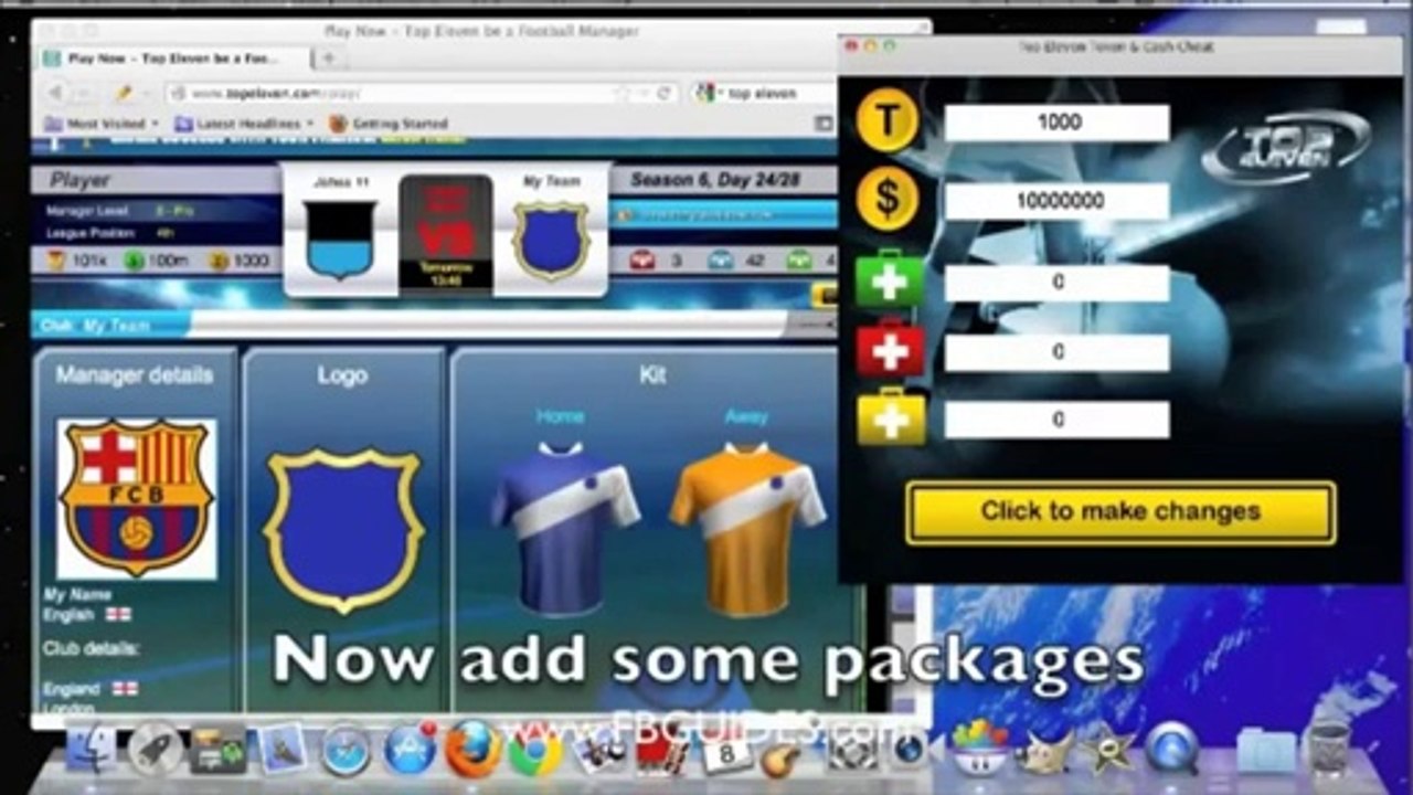 Latest Top Eleven Footbal Manager Token and Money Hack tool 2014