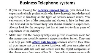 Business operations made easier with Business Telephone systems