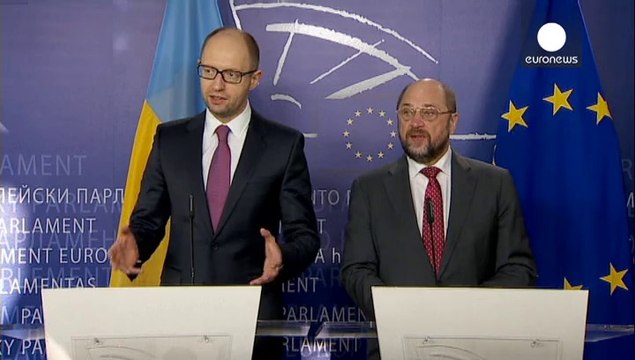 Ukraine : Arseniy Iatseniouk chez les eurodéputés