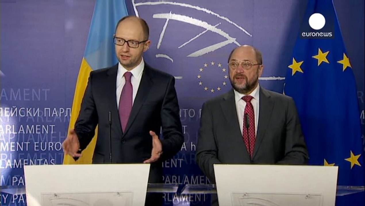 Ukraine : Arseniy Iatseniouk chez les eurodéputés