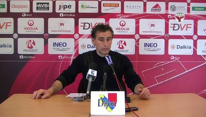 Conférence de presse d'Olivier Dall'Oglio avant AJA-DFCO