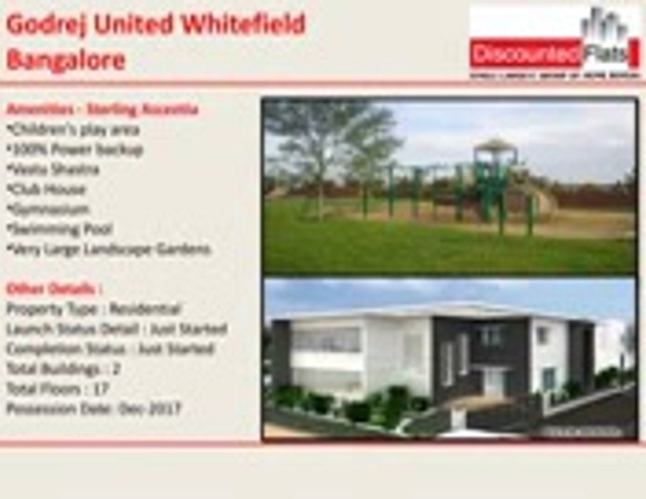 Godrej United Whitefield Pre Launch Project at Whitefield Bangalore