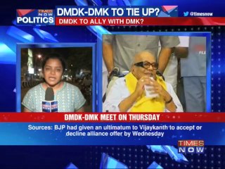 DMDK's Vijaykanth to ally with Karunanidhi's DMK?