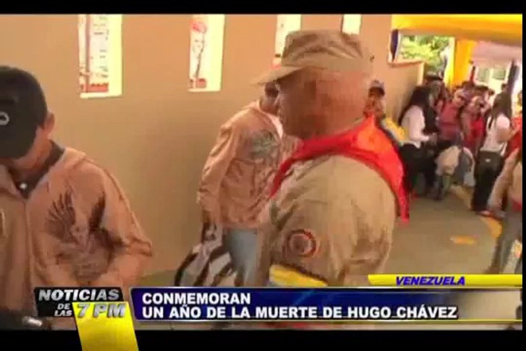 Noticias de las 7: Venezuela conmemora un año de la muerte de Hugo Chávez (1/2)
