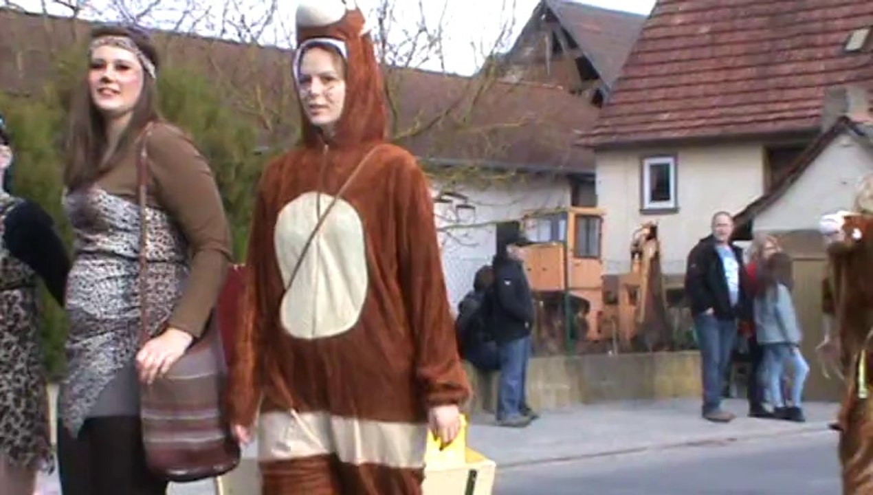 Faschingszug Diebach 2014 Video Hubert und Matthias Dschungelcamp (5)