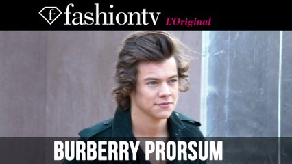 Harry Styles & Anna Wintour at Burberry Prorsum Fall/Winter 2014-15 | London Fashion Week |FashionTV