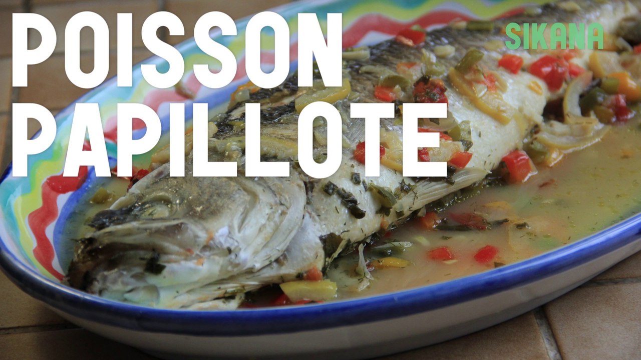 Papillote de poisson aux petits légumes - Recette méditerranéenne - HD