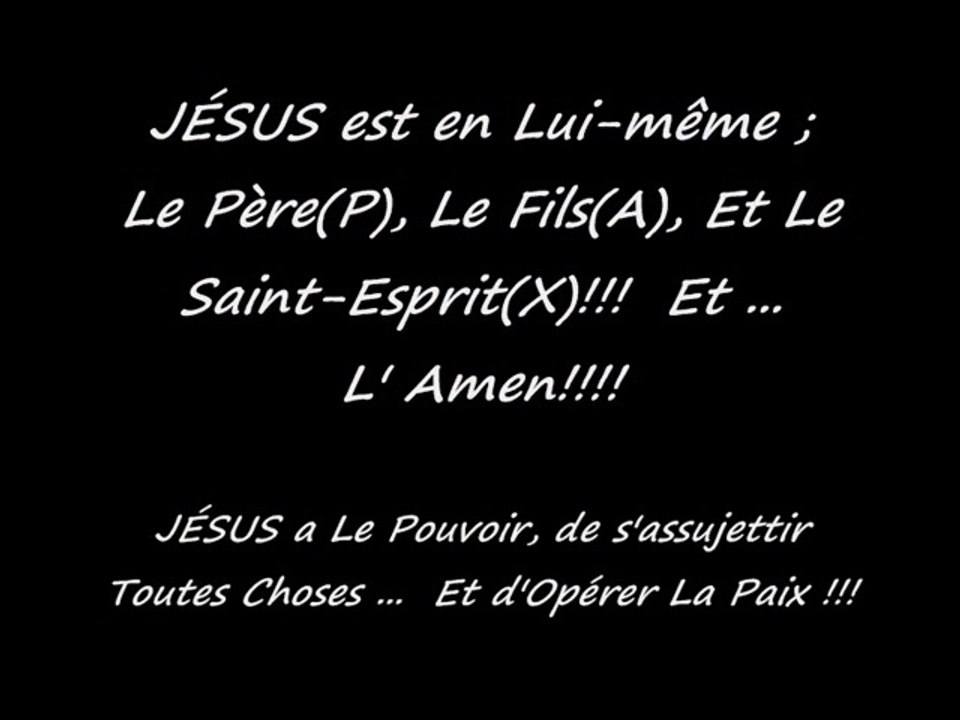 INRI,PAX" Ton Trône,ô Dieu,est éternel;...Ô Dieu,ton Dieu,t'a Oint!"Genèse12-25;Exode1-15"SalvatoreCali