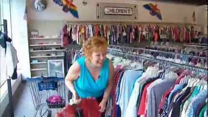 Femme avec un Rire de Klaxon