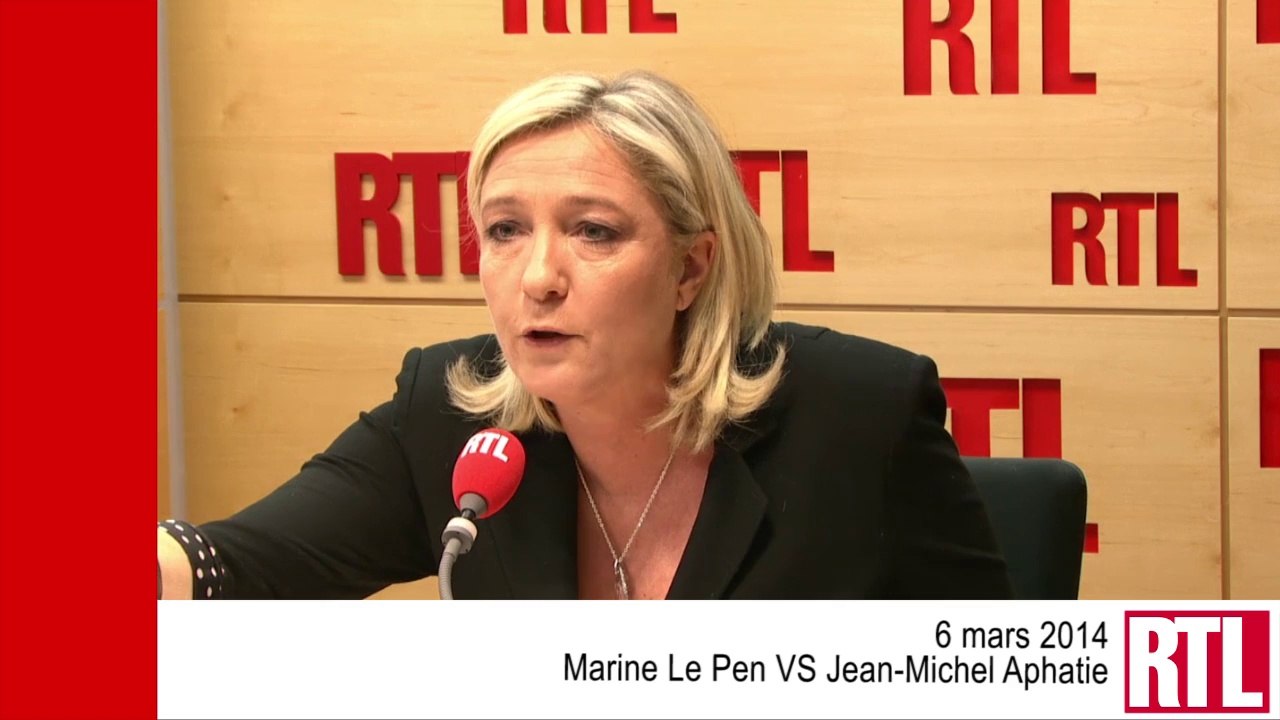 VIDÉO - Marine Le Pen : "Monsieur Aphatie, êtes-vous secrètement amoureux de mon père ?"