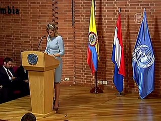 Королева Нидерландов навестила колумбийских детей