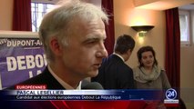 Nicolas DUPONT-AIGNAN présente à Toulouse la tête de liste Debout La République aux Européennes