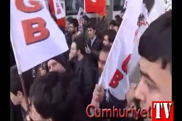 ABD gemisine Samsun'da protesto