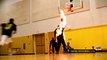 The craziest dunk you've ever seen features a man on fire