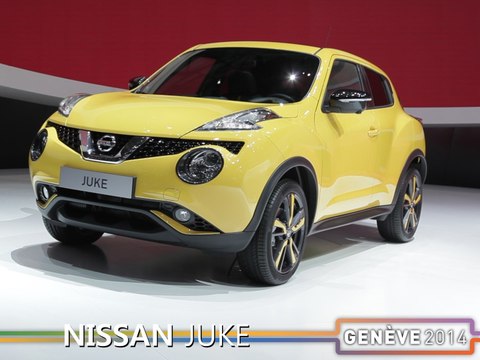 Le Nissan Juke restylé en direct du salon de Genève 2014