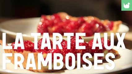 La tarte aux framboises - recette tarte facile - HD
