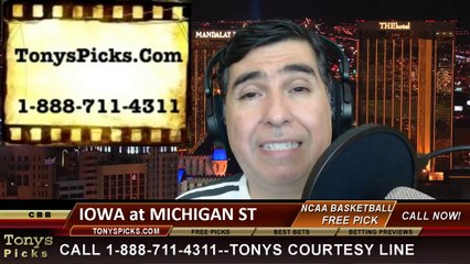 Michigan St Spartans vs. Iowa Hawkeyes Pick Prediction NCAA College Basketball Odds Preview 3-6-2014