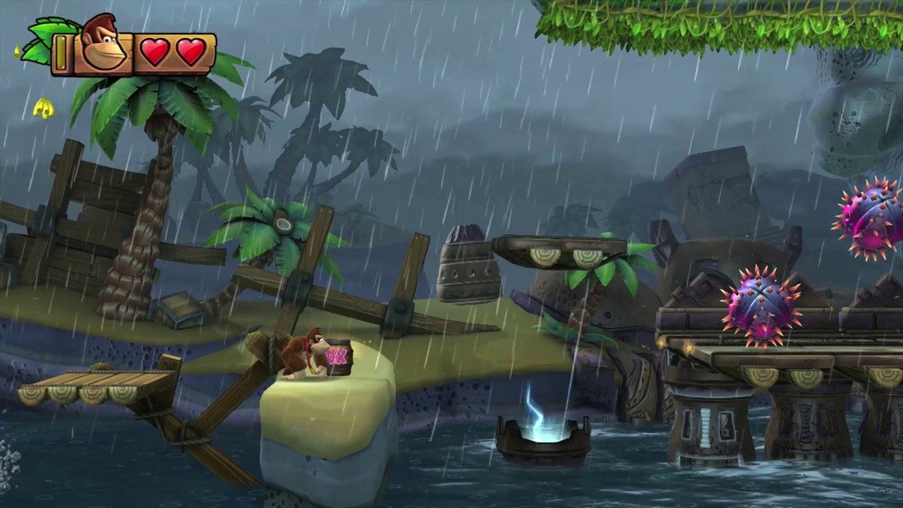 Donkey Kong Country: TF. Tótems traicioneros 4-A - Gameplay - 100% puzzles,letras y salida secreta