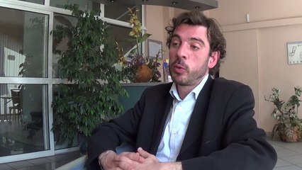 Dépot de la liste " place aux Perpignanai(s)e" D'Axel Belliard et Jacqueline Amile-Donat itw par Nicolas Caudeville