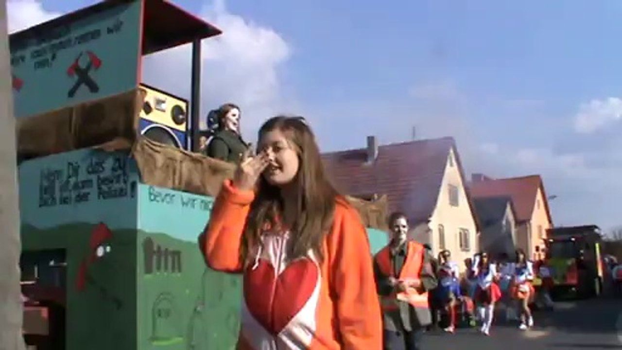 Faschingszug Diebach 2014 Video Hubert und Matthias Dschungelcamp (11)