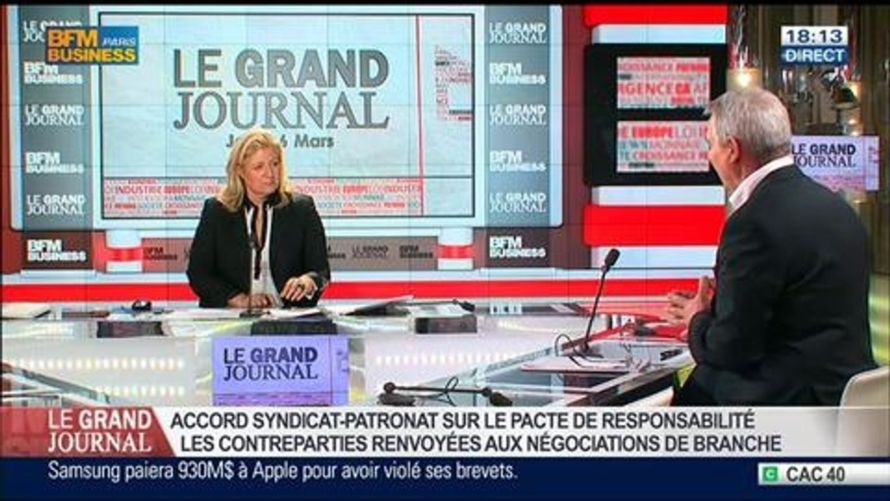 Thierry Lepaon, secrétaire général de la Confédération Générale du Travail, dans Le Grand Journal - 06/03 1/4