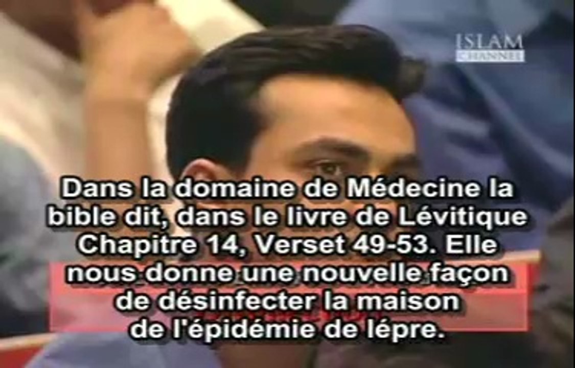 Zakir_Naik-- desinfection en utlisant le sang dans la bible
