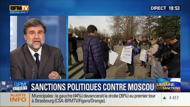 BFM Story: Ukraine: l'Union Européenne a pris des sanctions politiques contre la Russie - 06/03