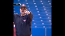 Harbaugh sinks half-court shot