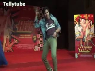 Varun,Nargis Fakhri promoting Main Tera Hero