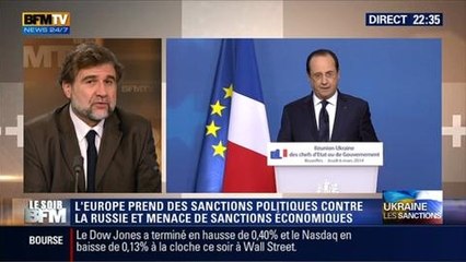 Le Soir BFM: Ukraine: Obama et l'UE menacent Moscou - 06/03 1/6