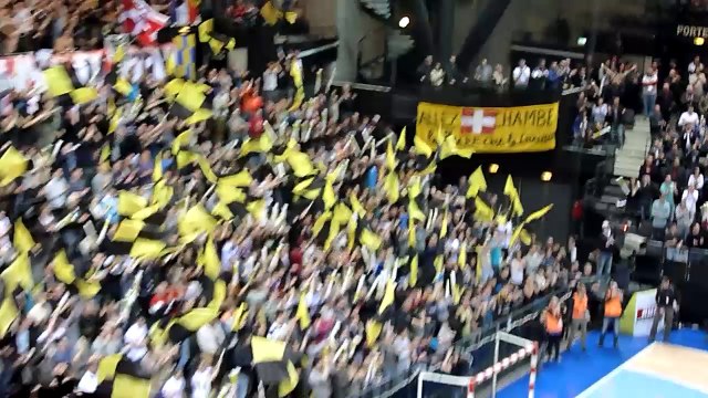 Handball - Chambéry 31 26 PSG fin de match - 6/03/2014