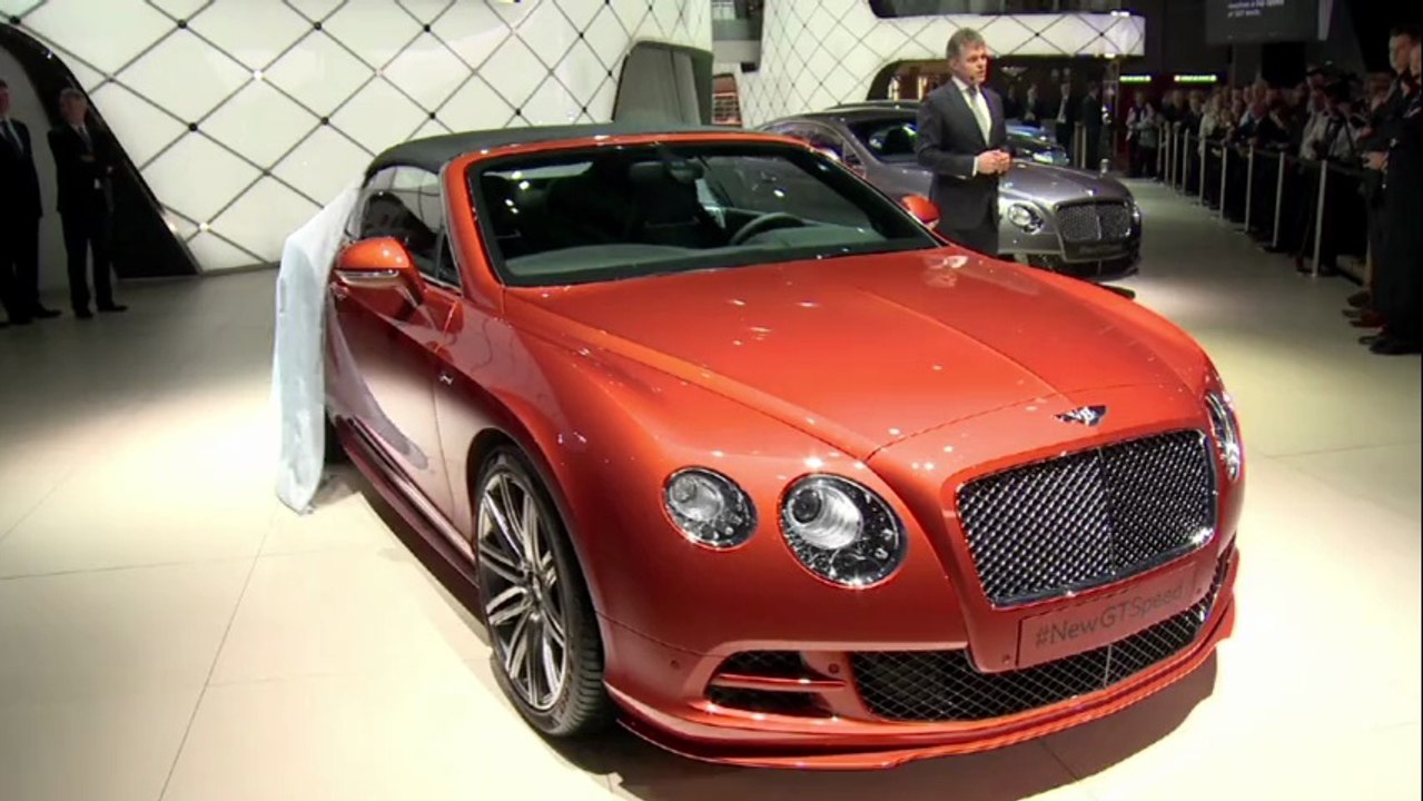 Bentley Continental GT Speed en vidéo live au Salon de Genève 2014